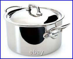 Mauviel M'cook 3.6 Qt Stainless Steel Stew Pot with Lid Cast SS Handle 5231.21