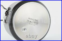 Mauviel M'stone 3 Nonstick Hard Anodized Stock Pot with Glass Lid 9.5 24 cm New