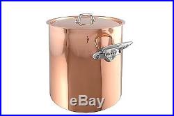 Mauviel Made In France MHeritage Copper 150s 6132.25 11.7-Quart Stock Pot with