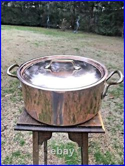 Mauviel Sold By LaCornue Rondeau COPPER STEW STOCK POT 11.25 Stainless S. Lined