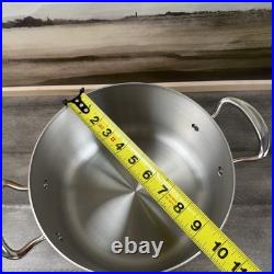 Mauviel Tri-Ply M'3S Copper Stockpot 6.5-Qt. WithStainless-Steel Handles Scuffed