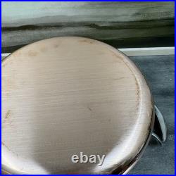Mauviel Tri-Ply M'3S Copper Stockpot 6.5-Qt. WithStainless-Steel Handles Scuffed