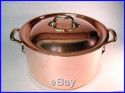 Mauviel for Williams Sonoma Stainless Lined Copper Stock Pot with Bronze Handles