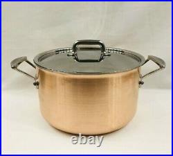 Mauviel of France Copper & Stainless Steel 6.4 Quart Stock Pot with Lid