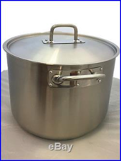 Maxcook 62 QT Large 18/10 Stainless Steel Individual Stock Pot