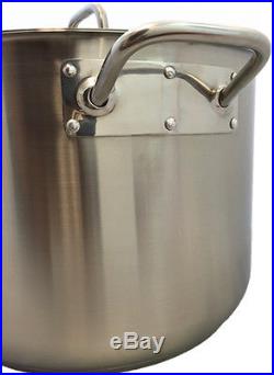 Maxcook 62 QT Large 18/10 Stainless Steel Individual Stock Pot