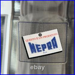 Mepra Italy Inox Stock Pot #24 with Lid 18-10 Stainless Steel Green Vintage