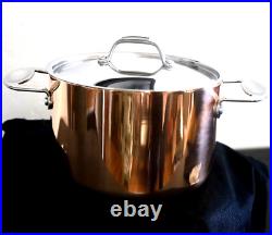 Mepra Toscana 20cm Copper Pot with Lid (NEW with some cosmetic flaws)