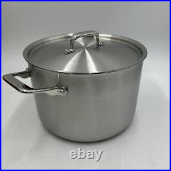 Misen 5-Ply Stainless Steel Stockpot, Dishwasher Safe, Oven-Safe to 800F, 8QT