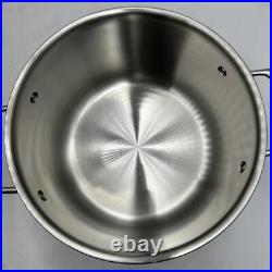 Misen 5-Ply Stainless Steel Stockpot, Dishwasher Safe, Oven-Safe to 800F, 8QT