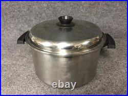 Multi Core 5-Ply Stainless Steel 12 Familie Skillet & 12 Qt Stock Pot with Lids