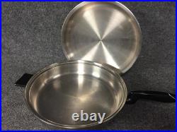 Multi Core 5-Ply Stainless Steel 12 Familie Skillet & 12 Qt Stock Pot with Lids