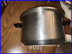 Multi Core 5 Ply Stainless Steel 8 Qt Stock Pot & Lid