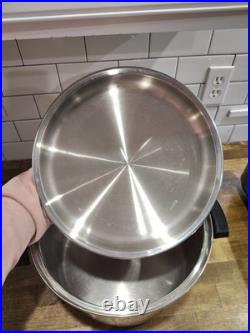 Multi Core Familie Cooker 12qt Stockpot West Bend 5-Ply Stainless Steel USA