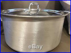 NEW ALL-CLAD Master Chef 8-QT STOCK POT withLID- 3-PLY BRUSHED STAINLESS