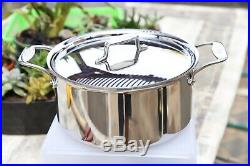 NEW All-Clad d5 Brushed Stainless Steel Stockpot, 8 qt SD55508 Pot