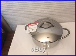 NEW Barazzoni Stainless Steel Stockpot Sauce Pan Made in Italy Cookware 8.25x4.5