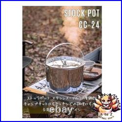 NEW CAMPING MOON Camping Outdoor Use Large Stockpot Stainless Steel Aluminum