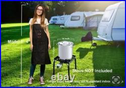 NEW Concord 40 Qt Stainless Steel Stock Pot with Lid Heavy Duty Large Soup Kettle