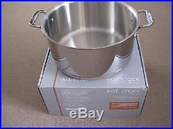 New In Box All Clad Copper Core 5 Ply Bonded 8 Quart Stockpot With LID 6508 Ss
