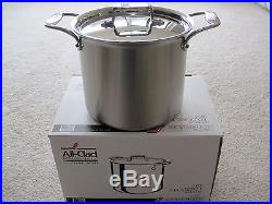 New In Box All Clad D5 Brushed Stainless Steel 7 Quart Stockpot With LID
