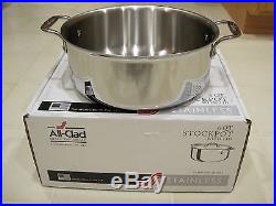 New In Box All Clad Stainless Steel 6 Quart Stock Pot With LID #4506