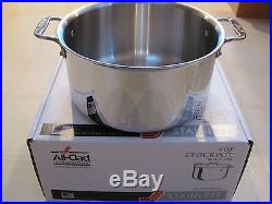 New In Box All Clad Stainless Steel 8 Quart Stockpot With LID