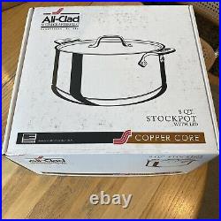 NEW IN BOX! All-Clad 6508 SS Copper Core 8qt Stockpot. Made in the USA! 2nd