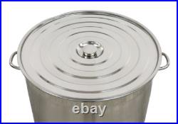 NEW Polished Stainless Steel Stock Pot 209 QT/ 190 L