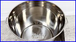 NEW Polished Stainless Steel Stock Pot 209 QT/ 190 L
