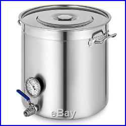 NEW Polished Stainless Steel Stock Pot Brewing Kettle Large with Lid 169L/178QT