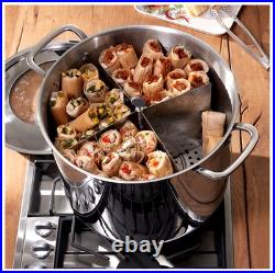 NEW! Princess House Classic 40-Qt. Stockpot and Divider Set 10041 Tamalera