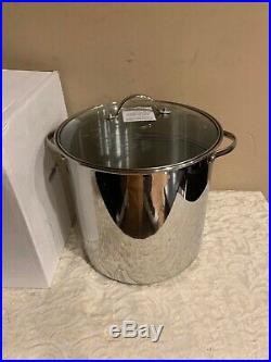 NEW Princess House Heritage Stock Pot withLid 18/10 12 QT Stainless Steel 6423