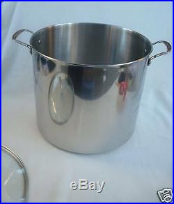 NEW Princess House Stainless Steel45 Qt Stock Pot 6665 tamalera