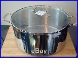 NEW Princess House Stainless Steel 15 qt stock pot 6310