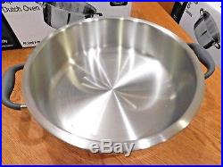 NEW ROYAL PRESTIGE 6 QT STOCK POT & 10.5 SKILLET/DOME LID T304 Stainless