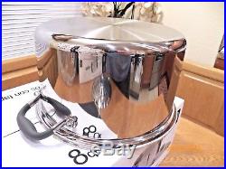NEW ROYAL PRESTIGE 8 QT STOCK POT & USED LID T304 Surgical Stainless Waterless