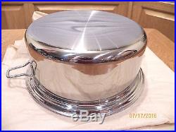 NEW SALADMASTER 5 QT Stock Pot Dutch Oven & Cover XP7 316 Surgical Stainless USA