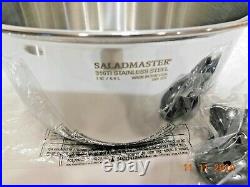 NEW SALADMASTER 7 QT STOCK POT ROASTER 316Ti STAINLESS STEEL Waterless Cookware
