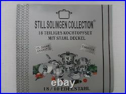 NEW STILL SOLINGEN COLLECTION POT WithLID 18/10 STAINLESS STEEL