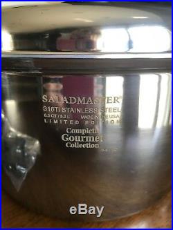 NEW Saladmaster Limited Edition 8.5 QT Gourmet Roaster Stock Pot 316Ti Titanium
