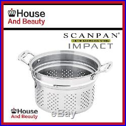 NEW Scanpan Impact 3pc S/Steel Multi Pot Set Stockpot 24cm! (RRP $299)
