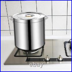 NEW Stainless Steel Stockpot Heavy Duty Tall Cooking Pot for Canteens Household