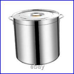 NEW Stainless Steel Stockpot Heavy Duty Tall Cooking Pot for Canteens Household