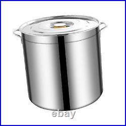 NEW Stainless Steel Stockpot Heavy Duty Tall Cooking Pot for Canteens Household