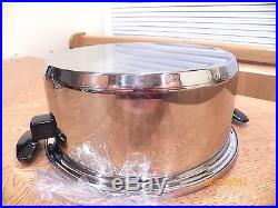 NEW TOWNECRAFT Chef's Ware 6 QT Stock Pot & USED Dome Lid Waterless BEAUTIFUL