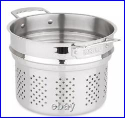 NEW Viking 3-Ply Stainless Steel Stock Pot Glass Lid Pasta Insert 8 Qt/7.5L NEW Viking 3-Ply Stainless Steel Stock Pot Glass Lid Pasta Insert 8 Qt/7.5L