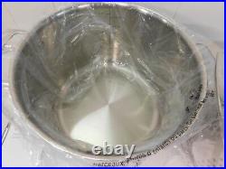 NEW Viking 3-Ply Stainless Steel Stock Pot Glass Lid Pasta Insert 8 Qt/7.5L NEW Viking 3-Ply Stainless Steel Stock Pot Glass Lid Pasta Insert 8 Qt/7.5L