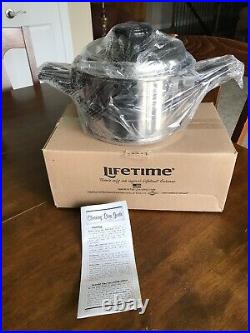 NEW West Bend Lifetime Stainless Steel 12 Layer 4 Qt Dutch Oven Stock Pot