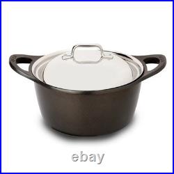 NIB All-Clad Cast Aluminum 5.5 QT Non-stick Dutch Oven with Stainless Lid